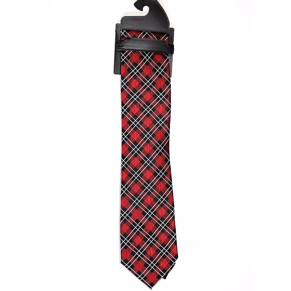Men's Noel Holiday Tie - Red Striped